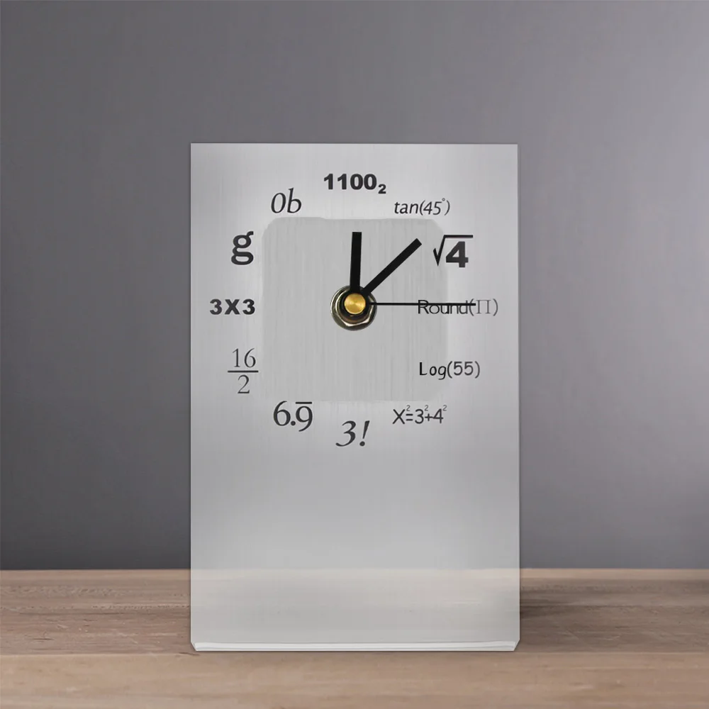 1Pieces Math Pop Quiz Desk Clock Office Decorative Table
