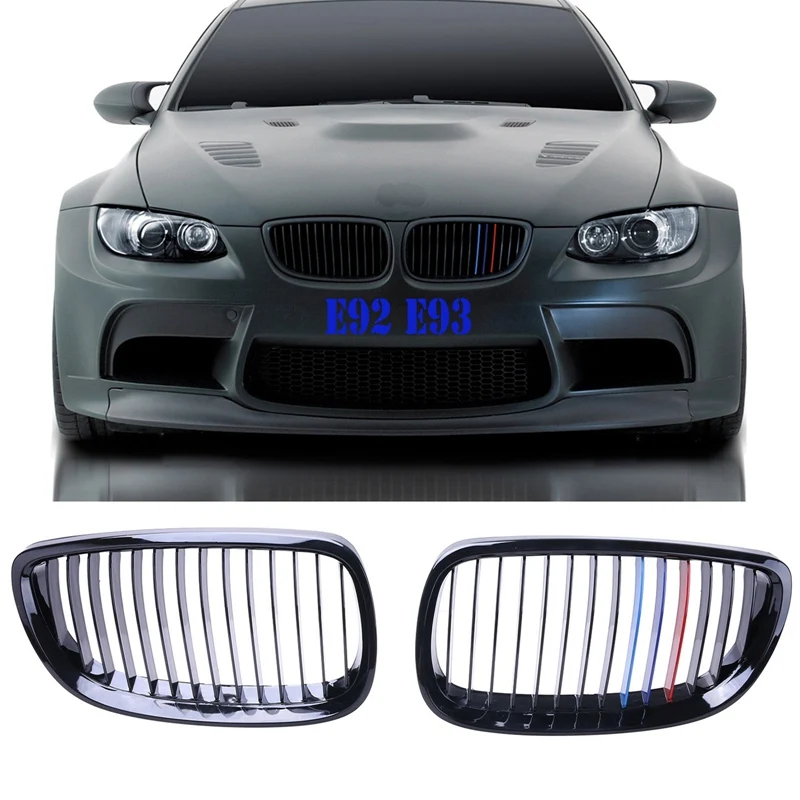 2007 Facelift Griglia radiatore lucida nera adatta per E46 Coupe//Cabrio 2003