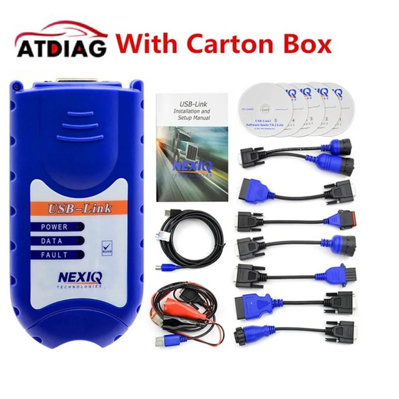

2019 Newest NEXIQ2 Usb Link 125032 Truck Diesel Interface Software Full Set Nexiq 2 125032 USB Link Software High Quality