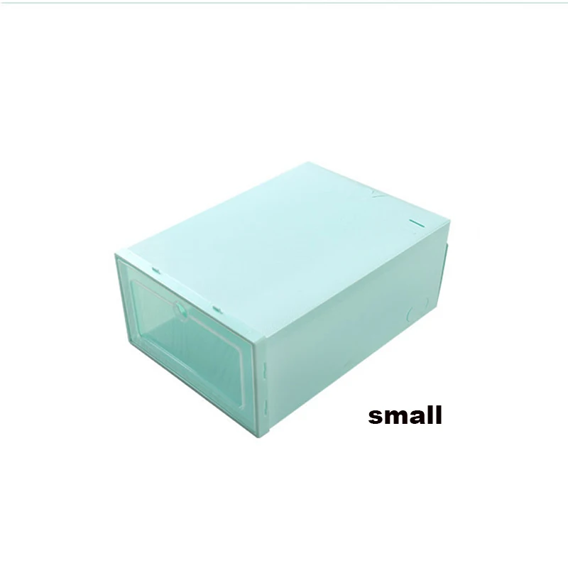 1 шт. многофункциональная цветная вешалка для обуви пластиковая коробка для обуви Прозрачная портативная коробка для хранения бытовой ящик чехол для хранения - Цвет: 2