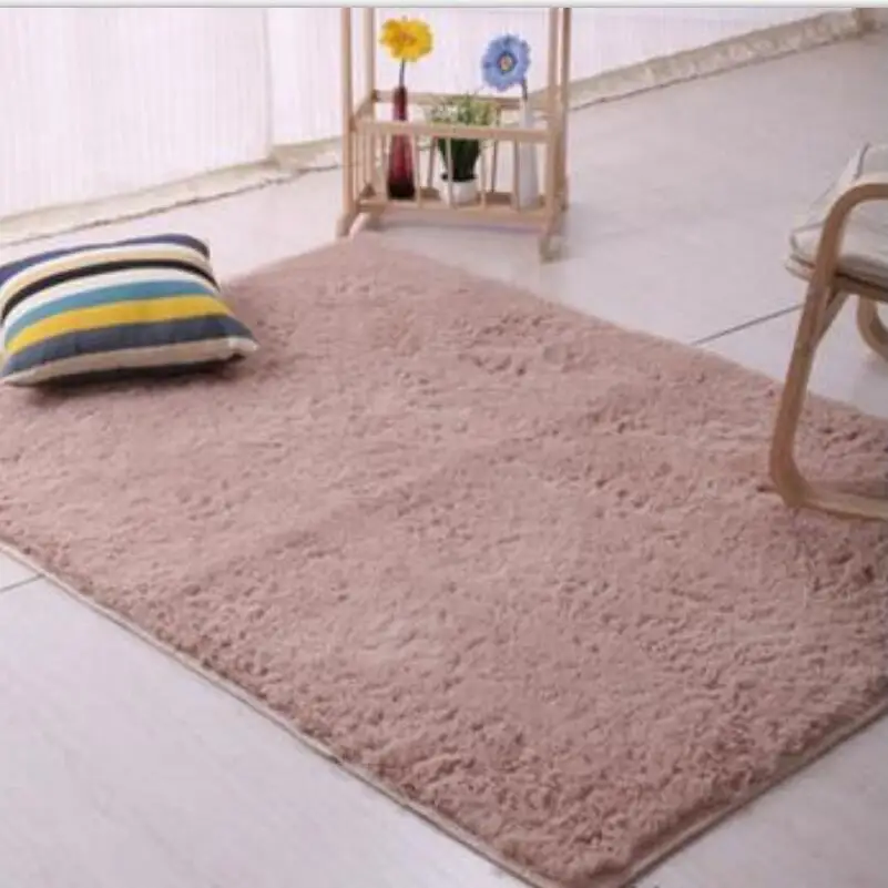 120 160cm Large Size Fluffy Rugs Anti Skid Shaggy Area Rug Dining Room 