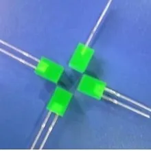 Зеленый 02-51 100 шт./лот 2X5X7 квадратный светодиодный зеленый светильник-излучающий диод