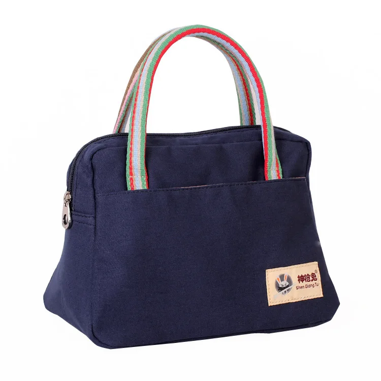 Free Shipping New Fashion Good Quality Canvas Lunch Bag Women S New Fashion Good Quality Canvas Lunch Bag Women S Portable Casual Handbag Beach Storage Mom Totes In Top Handle Bags From Luggage On