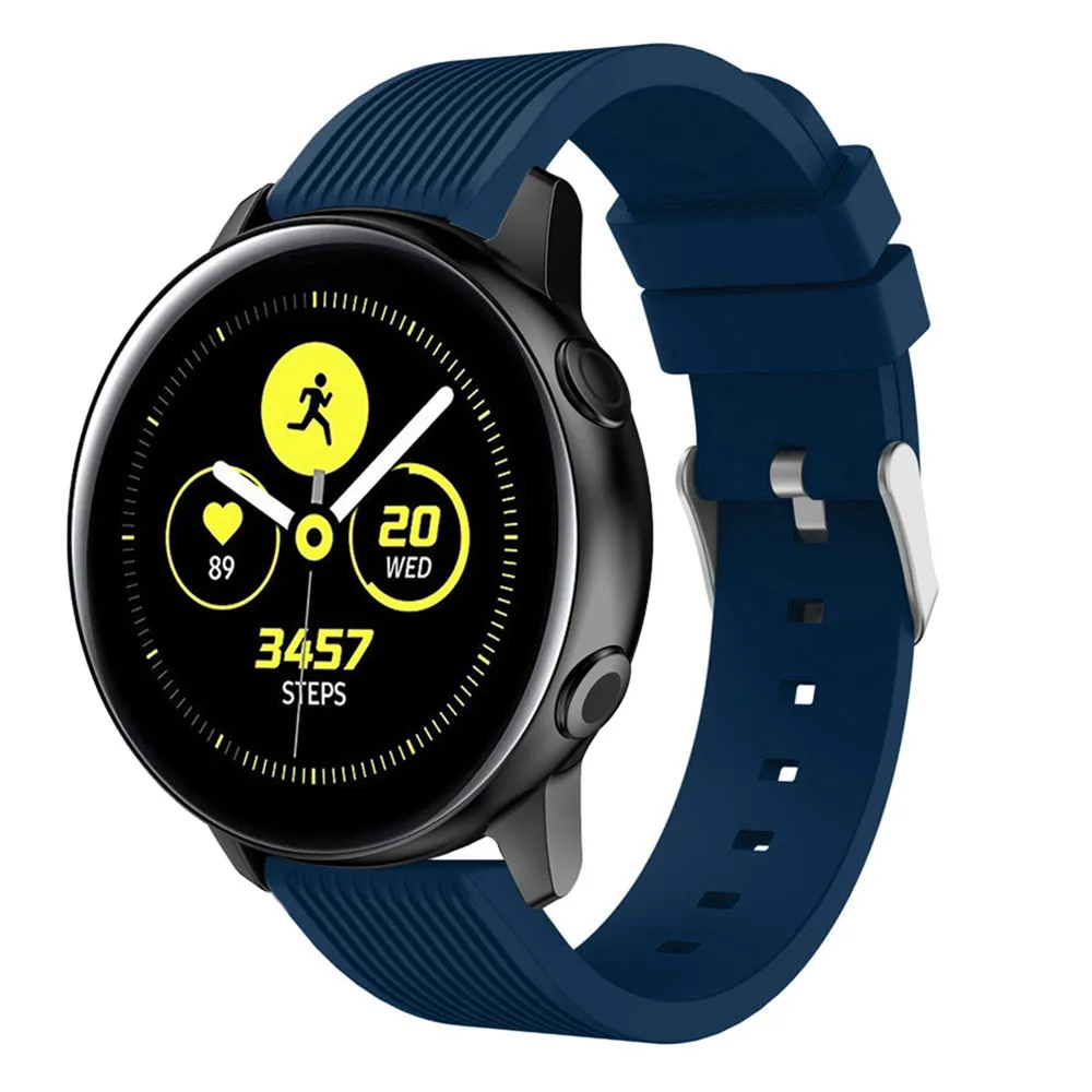 20 ремешок для часов, мм силиконовый браслет для samsung Galaxy Watch active Band умный браслет спортивные Сменные аксессуары ремешок для часов