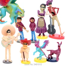 9 Filme Coco pçs/set Pixar Miguel Riveras Ernesto de la Cruz Hector Dolls Figuras de Ação PVC Figuras Crianças Brinquedos para crianças
