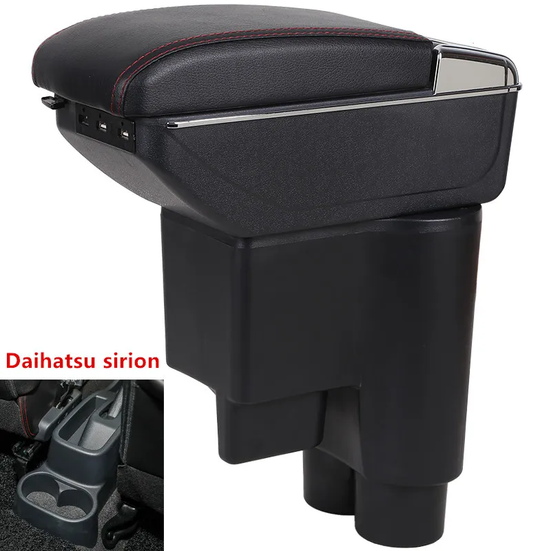 

For Daihatsu sirion armrest box USB Charging heighten Double layer central Store content cup holder ashtray accessories