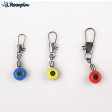 Rompin 20 шт./лот рыболовная леска для крючка Вертлюги хвостовик зажим соединитель Блокировка защелкивающийся соединитель морская рыболовная приманка бобы ремень