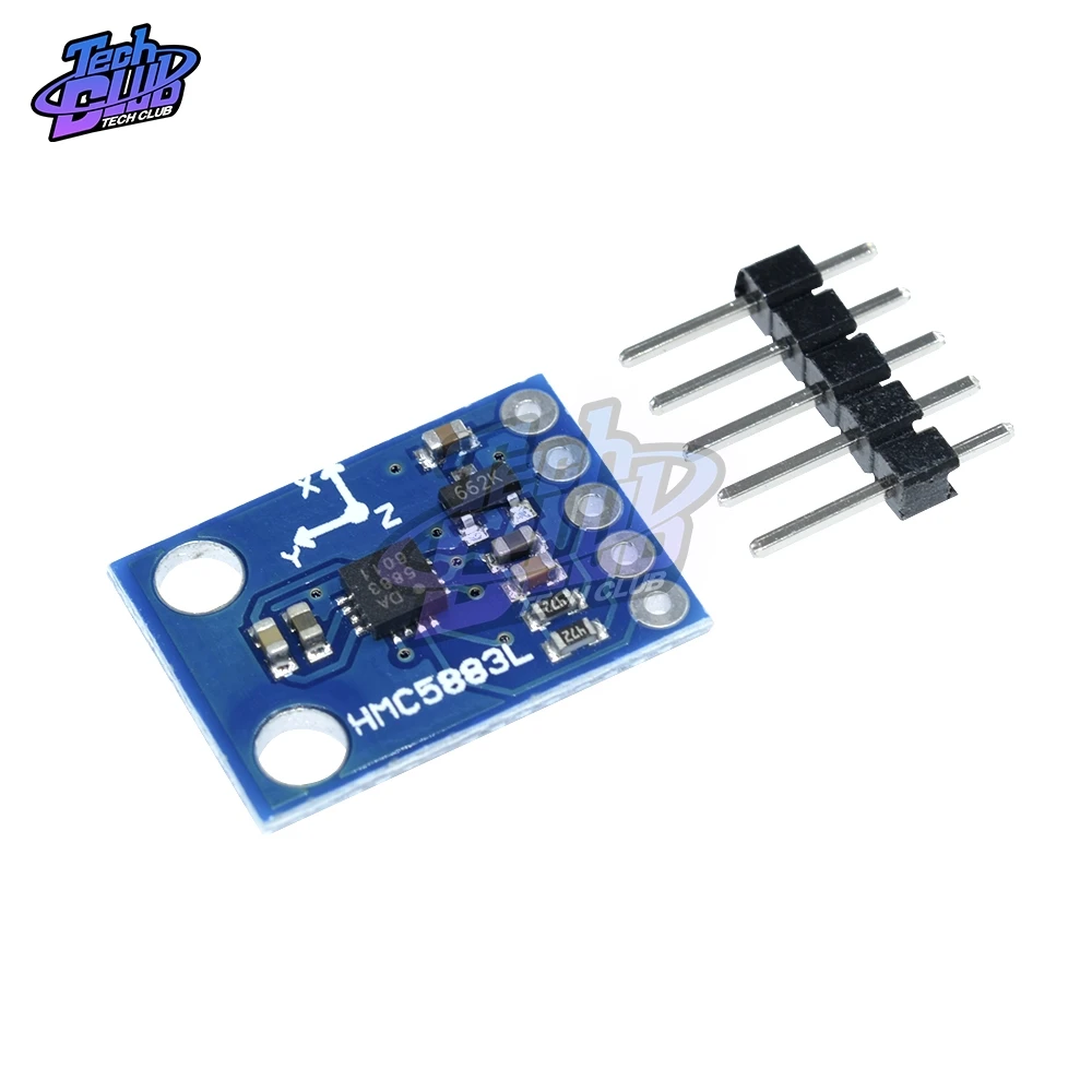 

HMC5883 GY-271 3V-5V Triple Axis Compass Magnetometer Sensor Module for Arduino