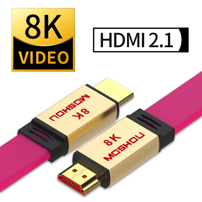 Высокопрочный HDMI 2,1 кабель Ultra-HD(UHD) 8K HDMI 2,1 кабель 48Gbs с Аудио& Ethernet HDMI шнур 1 м 2 м 5 м 10 м 15 м HDR 4:4:4