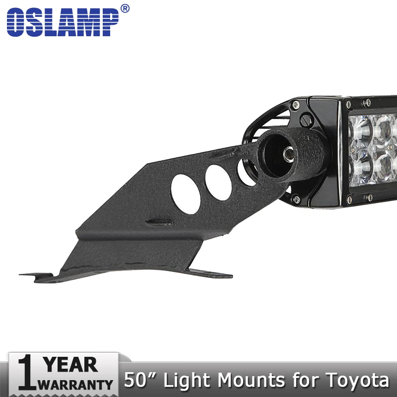 

Oslamp Windshield 50inch Straight Led Light Bar Roof Mounts Led Work Light Mounting Brackets for Toyota Tacoma 2005-2015