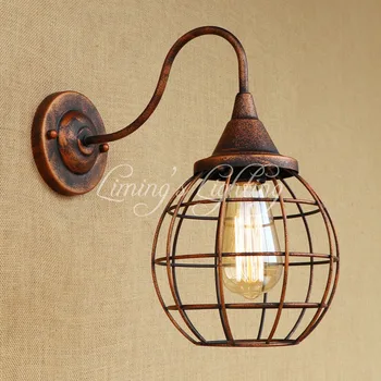 

Loft Style Vintage Wall Lamp Iron Bedside Wall Light Fixtures For Living Room Stairs Edison Wall Sconce Indoor Lighting