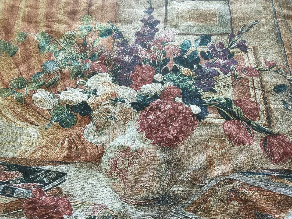 100*140 Aubusson wall hanging tapestry antique furnitur medieval mural living room wall picture rose still life home fabric 100*140 Aubusson wall hanging tapestry antique furnitur medieval mural living room wall picture rose still life home fabric