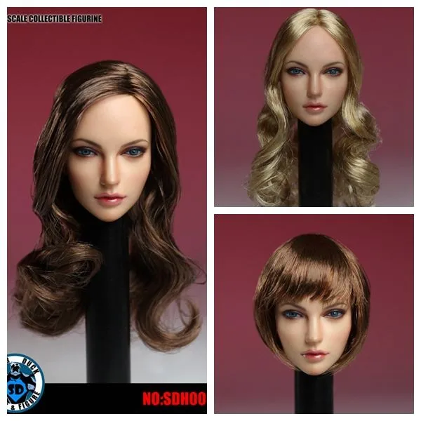 

Custom 1/6 Scale SDH005-C 1/6th American European Head Model for PH Pale Color Body