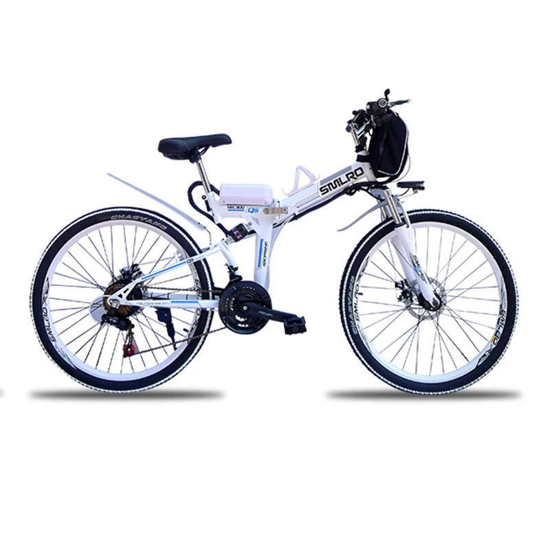Cheap 24 inch  folding electric mountain bike 48V lithium  battery electric bicycle 500W motor ASSIST range 60km max speed 40km 1