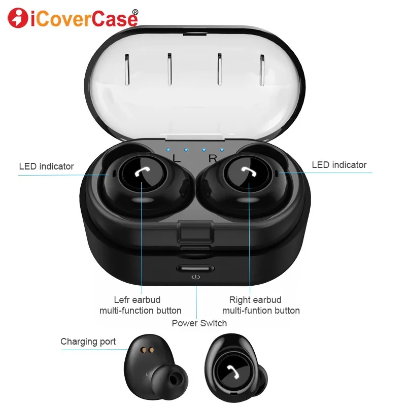 Twins Bluetooth Earphone With Charging Box Wireless Headphone With Mic For Apple iPhone XR XS Max X 8 Plus 7 6S 6 SE 5S 5 4 4S