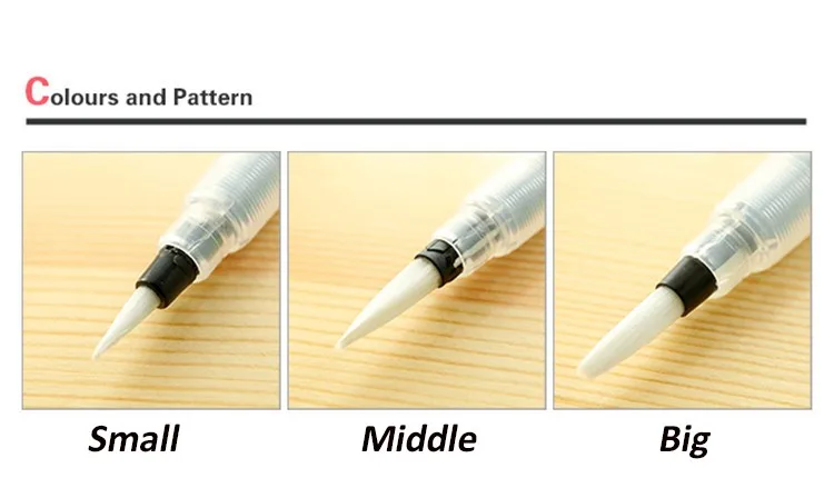 6 шт. большая емкость воды краски набор щетинок различные формы мягкая каллиграфия краски воды кисть рисунок книги товары для рукоделия