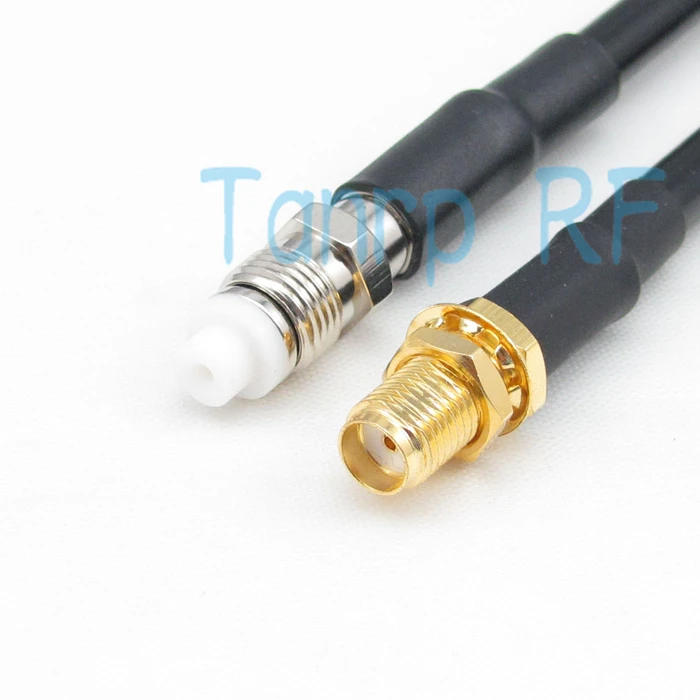 

Free Shipping! 20INCH Pigtail coaxial jumper cable RG58 extension cable 50CM FME female jack to SMA female jack RF connector