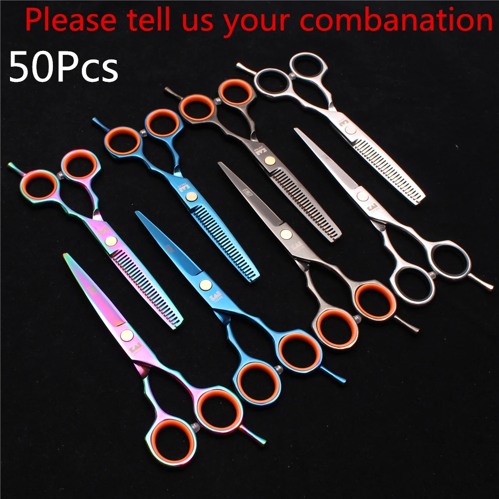 50Pcs H1004 5.5" Kasho Brand Japan Barbeiro Shop Hair Clippers Cutting