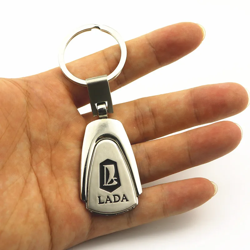 Автомобильный брелок металлический с логотипом авто модные аксессуары для Lada