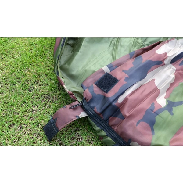  New Sale High quality Cotton Camping sleeping bag15~5degree envelope style army or Military or camo