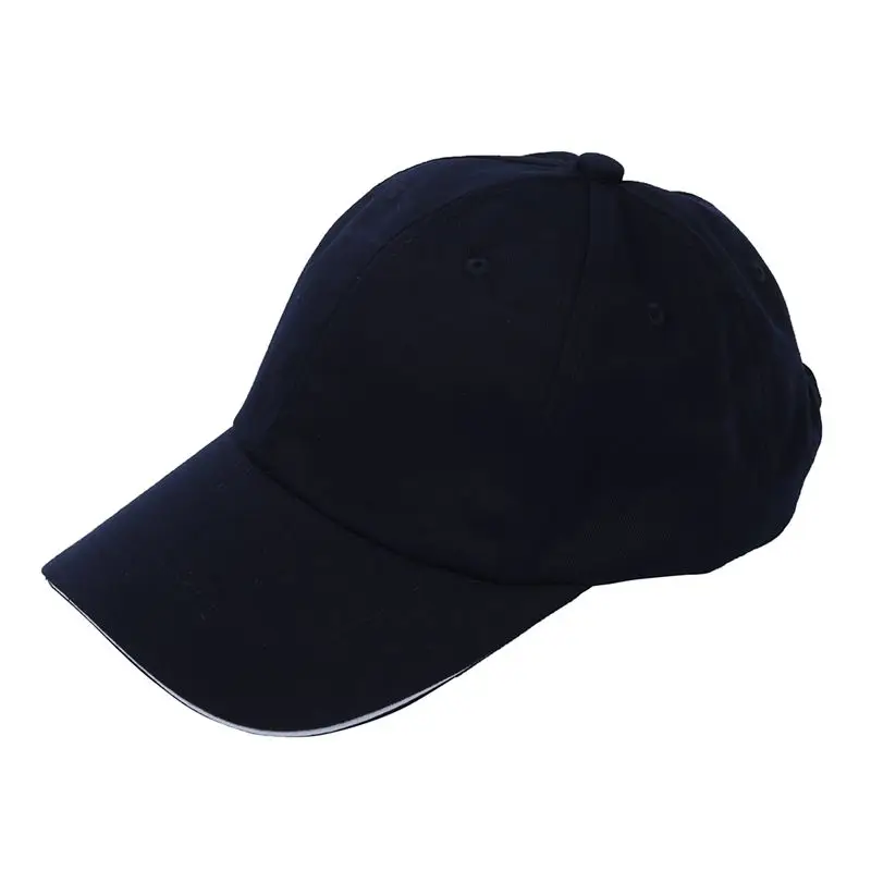 

Kids Plain Baseball Cap Girls Boys Junior Childrens Hat Summer-Navy blue