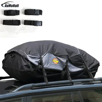 

Universal Car Roof Bag Cargo Carrier Bag Luggage Roof Top Rack Mount For Auto Truck Travel Black 105x90x45cm Car styling