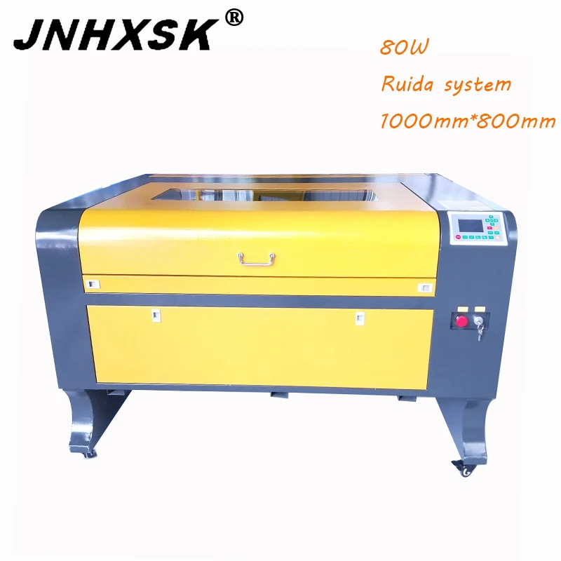JNHXSK 80 Вт Reci 3d лазерный гравировальный станок для лазерной резки с ЧПУ ткань