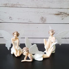 3 шт./компл. Летающий цветочный Сказочный Сад Белый Ангел цветок украшения для дома мультфильм подарки дома автомобиль торт украшение