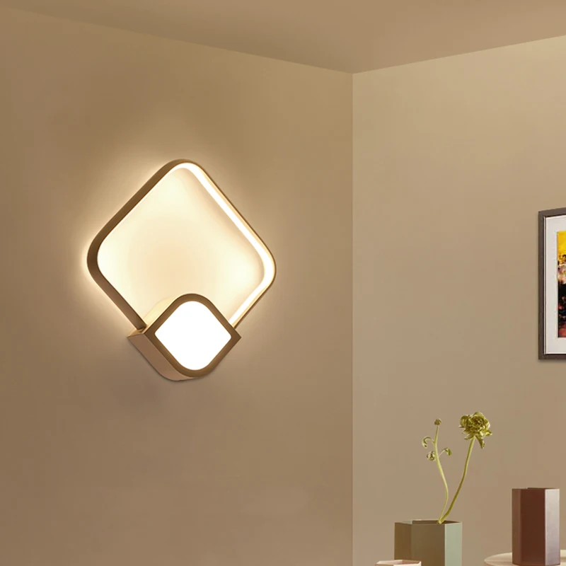 Modern Minimalist Bedroom led Wall Lamp Study Bedside led Wall Light Originality Aisle Bathroom mirror led Light Staircase Lamp