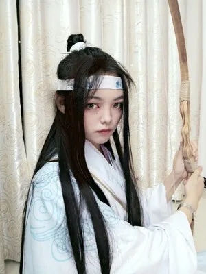 Lan Wangji Косплей гроссмейстер демонического культивирования костюм Хана Guangjun взрослый Mo Dao Zu Shi костюм полный комплект