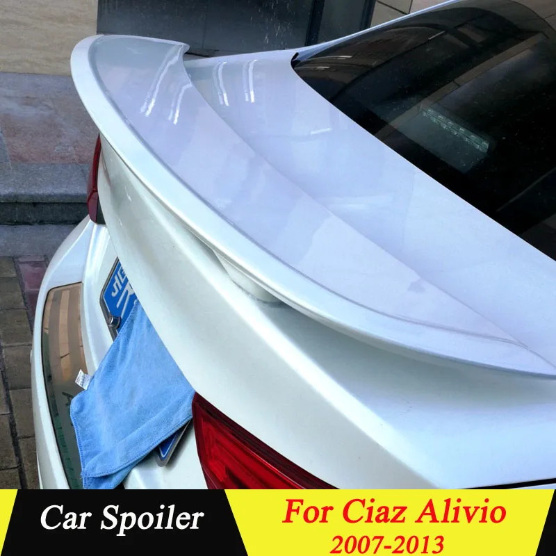 

For Suzuki ALIVIO Ciaz 2007-2013 Rear Spoiler High Quality ABS Material Primer Color Car Tail Wing Decoration Trunk Spoiler
