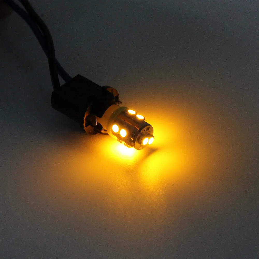 

Car Stying Car Side Wedge LED Light 1X Warm White T10 10-SMD Car Side Wedge LED Light Lamp Bulb W5W 194 168 2825 @021