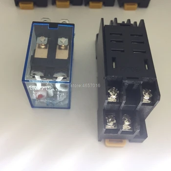 

5 sets/Lot Power Relay LY2NJ 12V DC Coil Miniature Relay DPDT 8 Pins 10A 240VAC LY2 HH62P LY2 JQX-13F With PTF08A Socket Base