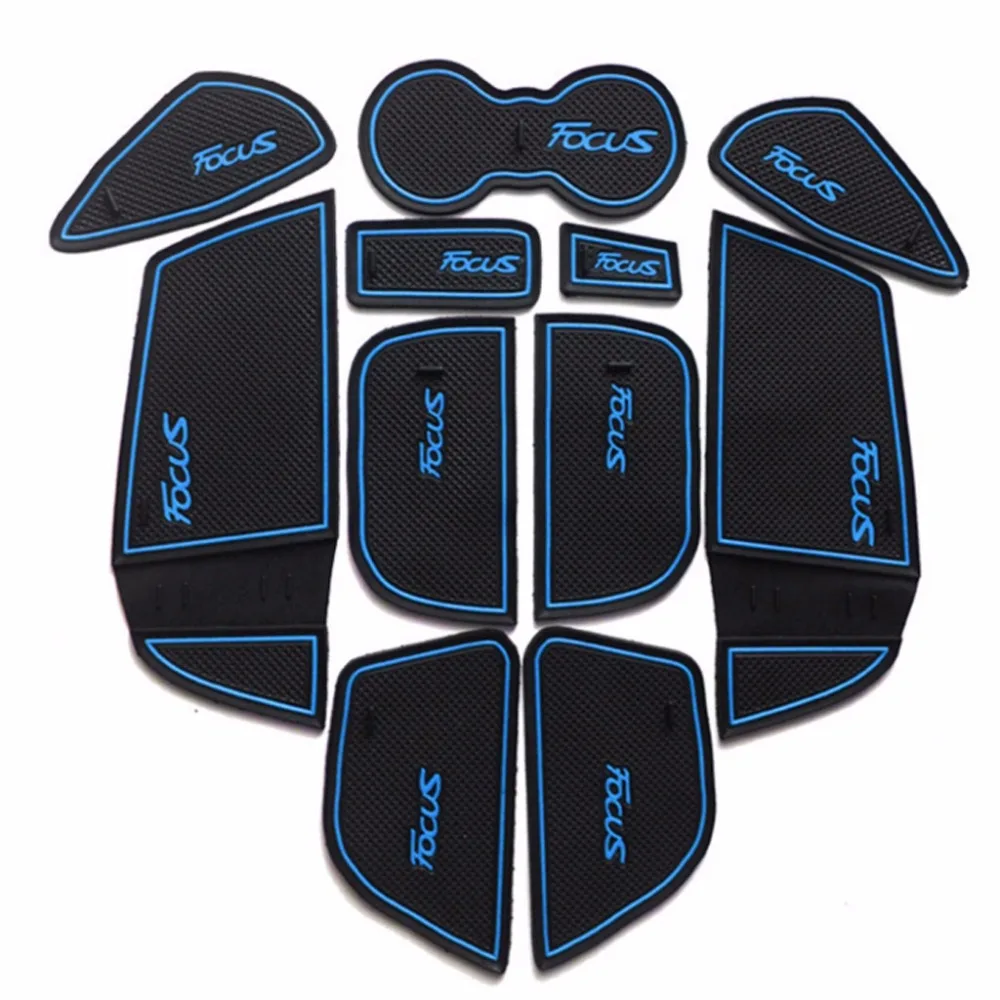 11 PCS Car Interior Door Slot Pad Cup cushion Automotive decoration