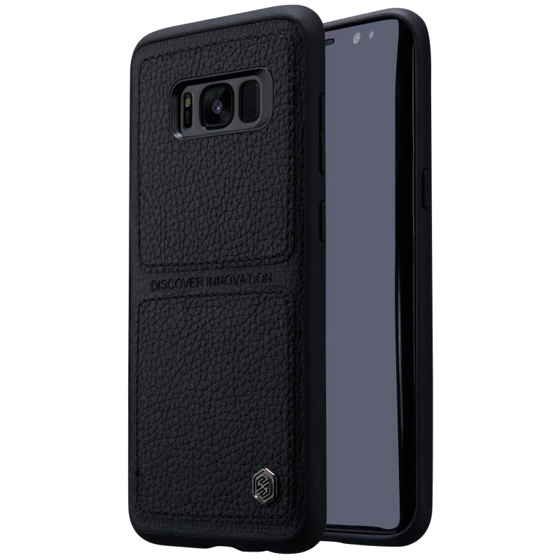 bilder für NILLKIN für Galaxy S 8 Fall Burt Fall Leder Beschichtet PC TPU kombinierter Rückseitige Abdeckung Handy Schutzfolie für Samsung Galaxy S8 G950-Schwarz bilder für NILLKIN für Galaxy S 8 Fall Burt Fall Leder Beschichtet PC TPU kombinierter Rückseitige Abdeckung Handy Schutzfolie für Samsung Galaxy S8 G950-Schwarz
