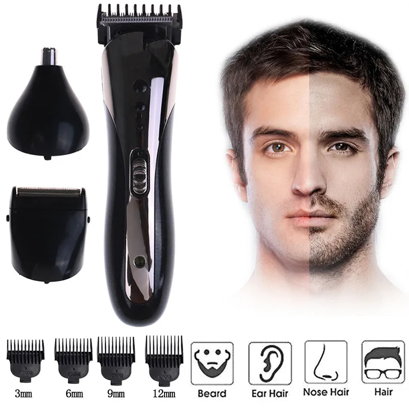 Профессиональная машинка для стрижки волос Для мужчин многофункциональный машинка для стрижки волос Электрический триммер для бороды