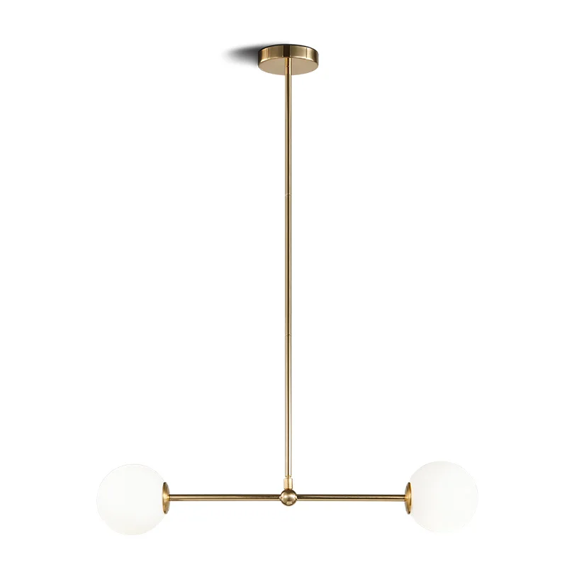 

American modern style glass ball pendant lights creative dining room bedroom hanging lamp iron bar cafe indoor lighting fixtures