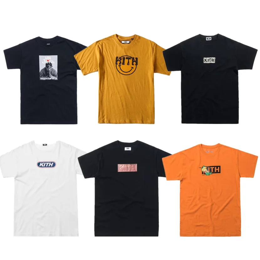 19ss Kith футболка для мужчин и женщин 1:1 Высококачественная повседневные футболки