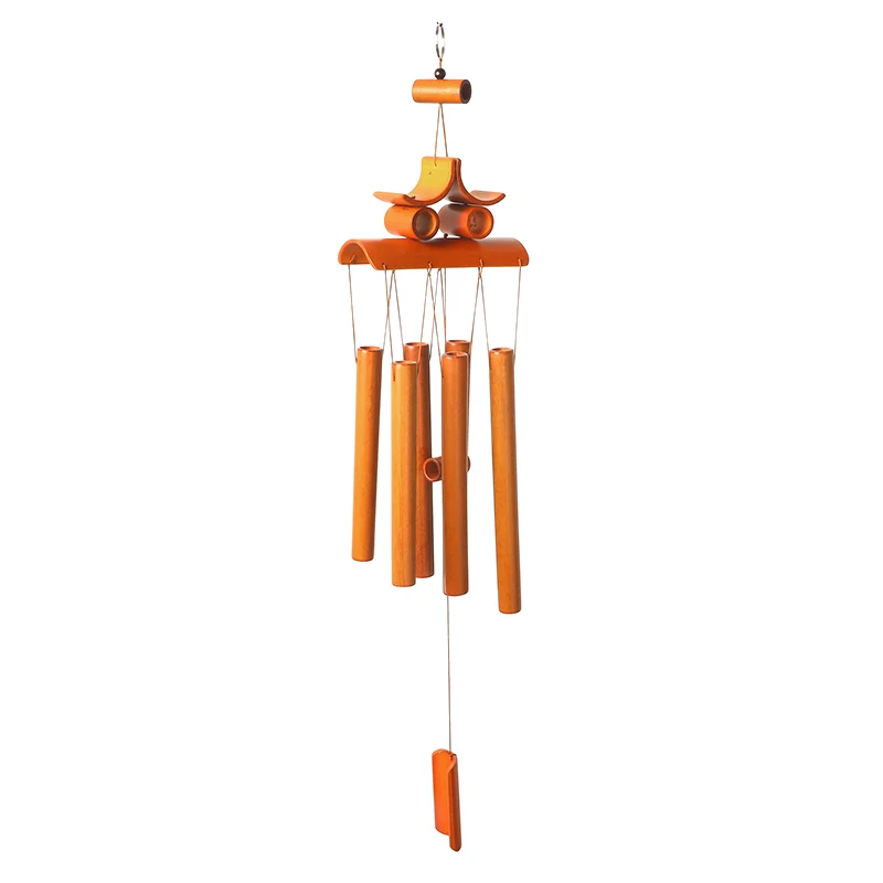 

Wooden Wind Chimes Tubes Outdoor Hanging Bells Ornaments Bamboo Windchimes Garden Decoration Happiness Ringings Home Decor Gifts