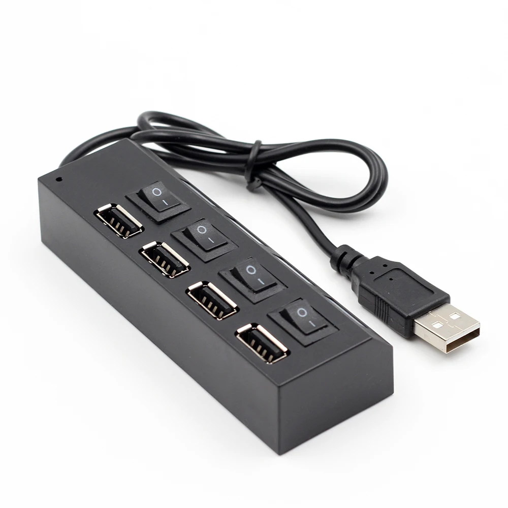 4/7 порт usb-хаб Usb 2,0 концентратор Мульти Usb разветвитель с переключателем вкл/выкл или ЕС/США адаптер питания для MacBook ПК ноутбук