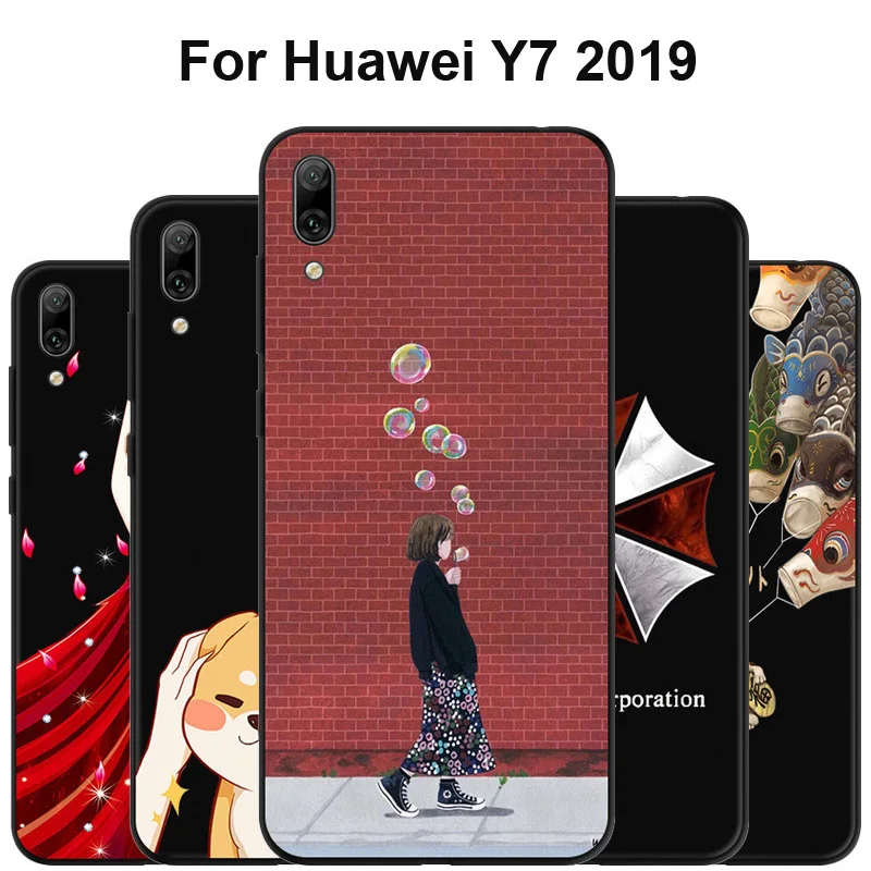 Coque à Rabat Bookstyle Pour Huawei Y7 2019 / Y7 Prime 2019 - étui De Protection Neuf Noir