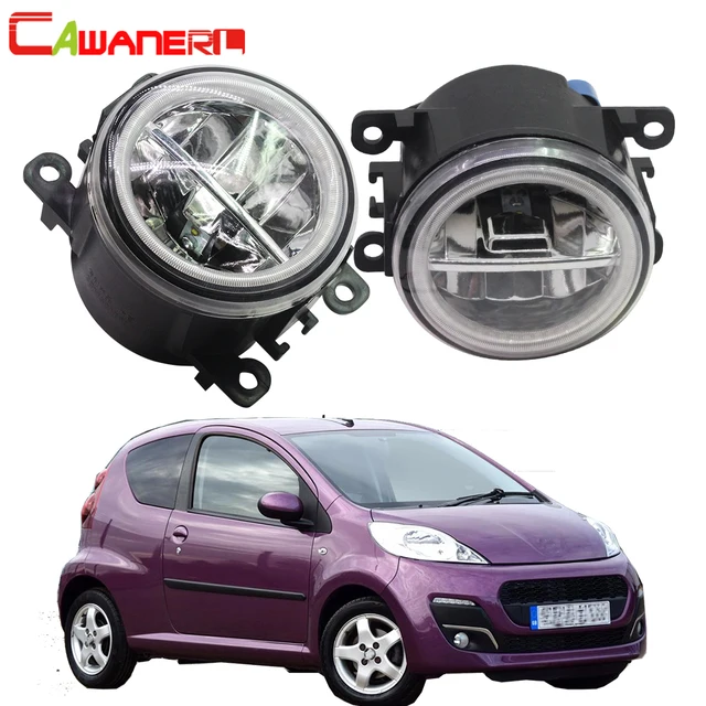 Cawanerl For Peugeot 107 Hatchback 2005 Up Car 4000LM H11 LED Fog Light