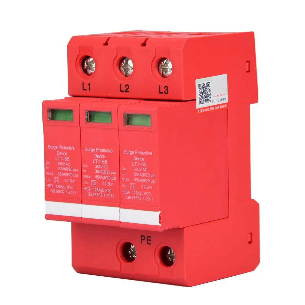 

3P/4P 65/80 KA House Surge Protective Device Low-voltage Arrester Device HOT