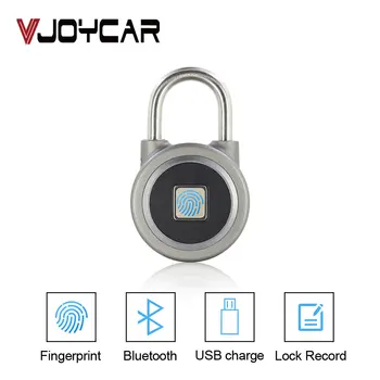 

Portable Smart Bluetooth Fingerprint Lock Waterproof Keyless Padlock Anti-theft System IOS Android APP Control Door Cabinet Lock