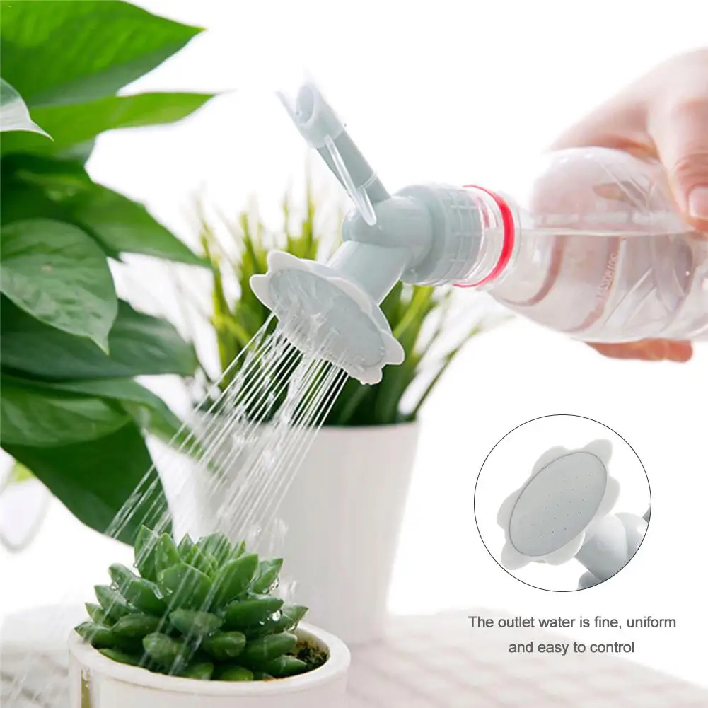 2 Pcs 2-In-1 Plastic Sprinkler Nozzle For Flower Waterers Bottle Watering Cans Sprinkler Shower Head Garden Tool