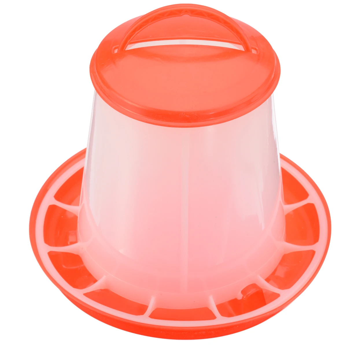 1.5kg Plastic Feeder Chicken Hen Poultry Drinker Waterer with Lid Handle Farm Animal Feeding Supplies