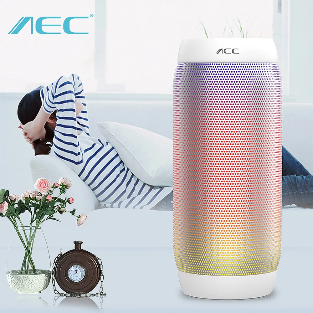 AEC BQ-615 PRO Speaker Portable LED Colorful Wireless Bluetooth 3.0 HIFI Stereo 3.5mm Audio Port Support NFC Microphone | Электроника