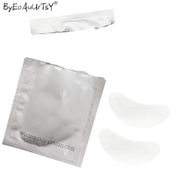 

100pairs/pack New Paper Patches Eyelash Under Eye Pads Lash Eyelash Extension Hydrating Eye Tips Sticker Wraps Mask Eyepads