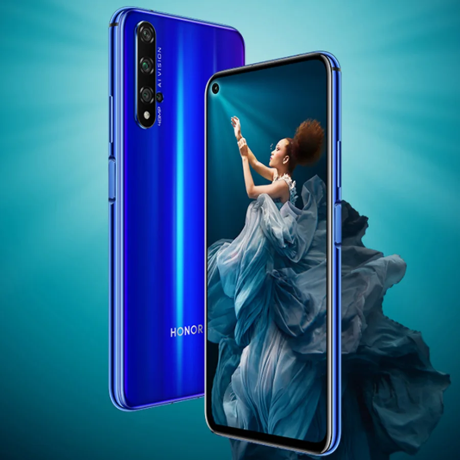 Новый Honor 20 мобильный телефон 6 26 &quot8 Гб RAM 256 ГБ ROM Kirin 980 Octa Core Super Charge Side fingerprint Android 9