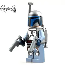 Хао gao Le 60 шт. детские игрушки Джанго Фетт с Книги об оружии индивидуальный заказ Best Детский подарок aciton fiugres DIY строительные блоки